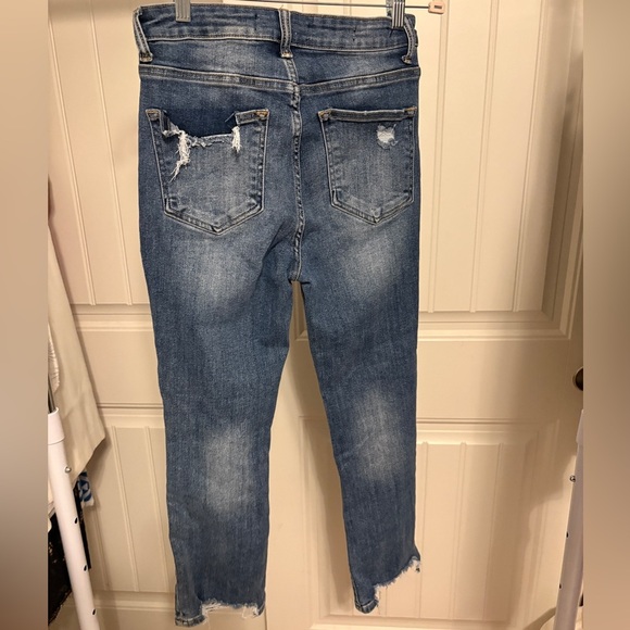 Risen Jeans Vintage Washed Blue Distressed Jeans size 28 - Picture 3 of 5